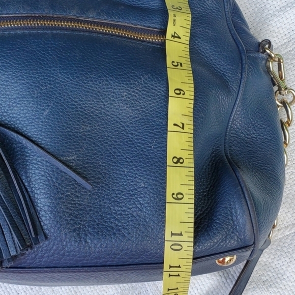 Michael Michael Kors blue leather satchel crossbody‎ - Picture 7 of 16
